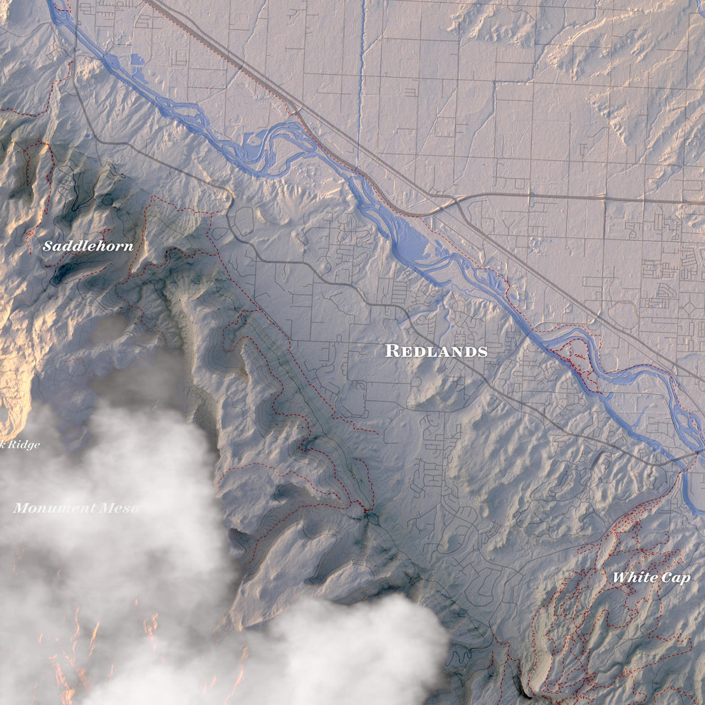 Grand Junction Colorado Topographic Map Print | Nifty Mapworks